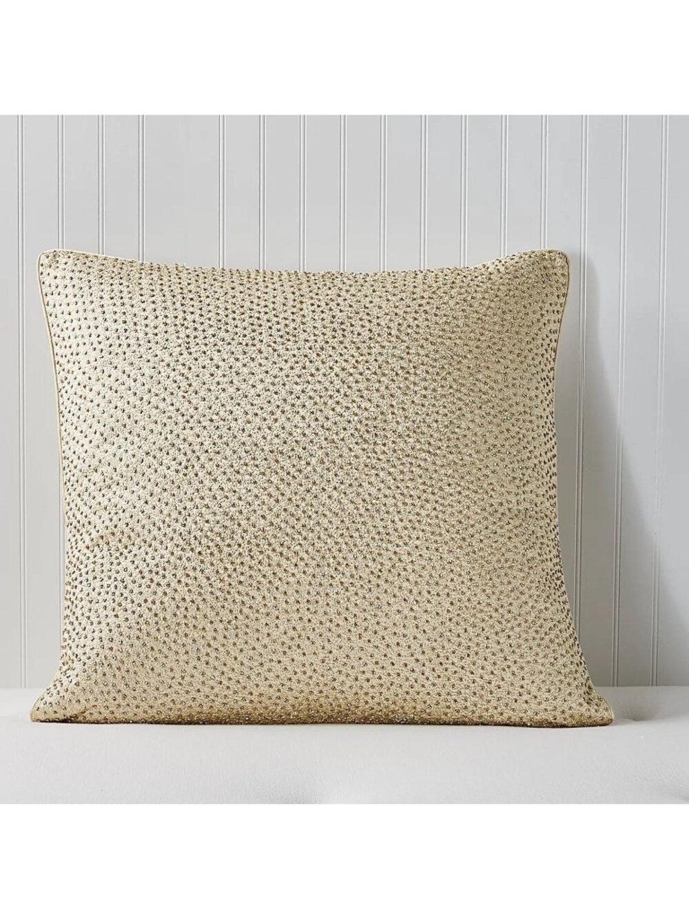 NWT Hudson Park Collection Foglia Pillow Sham Gold Size Euro